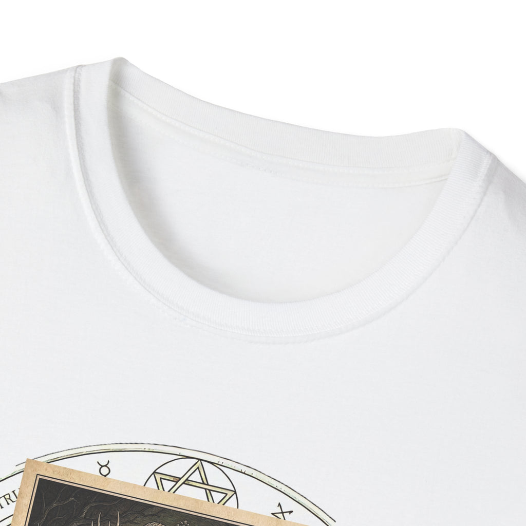 Runic Witch & Skeleton Graphic T-Shirt