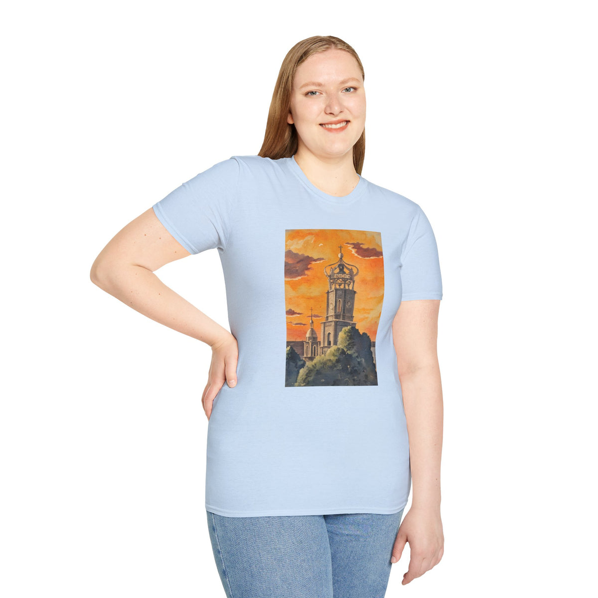 Puerto Vallarta Church Sunset Graphic T-Shirt