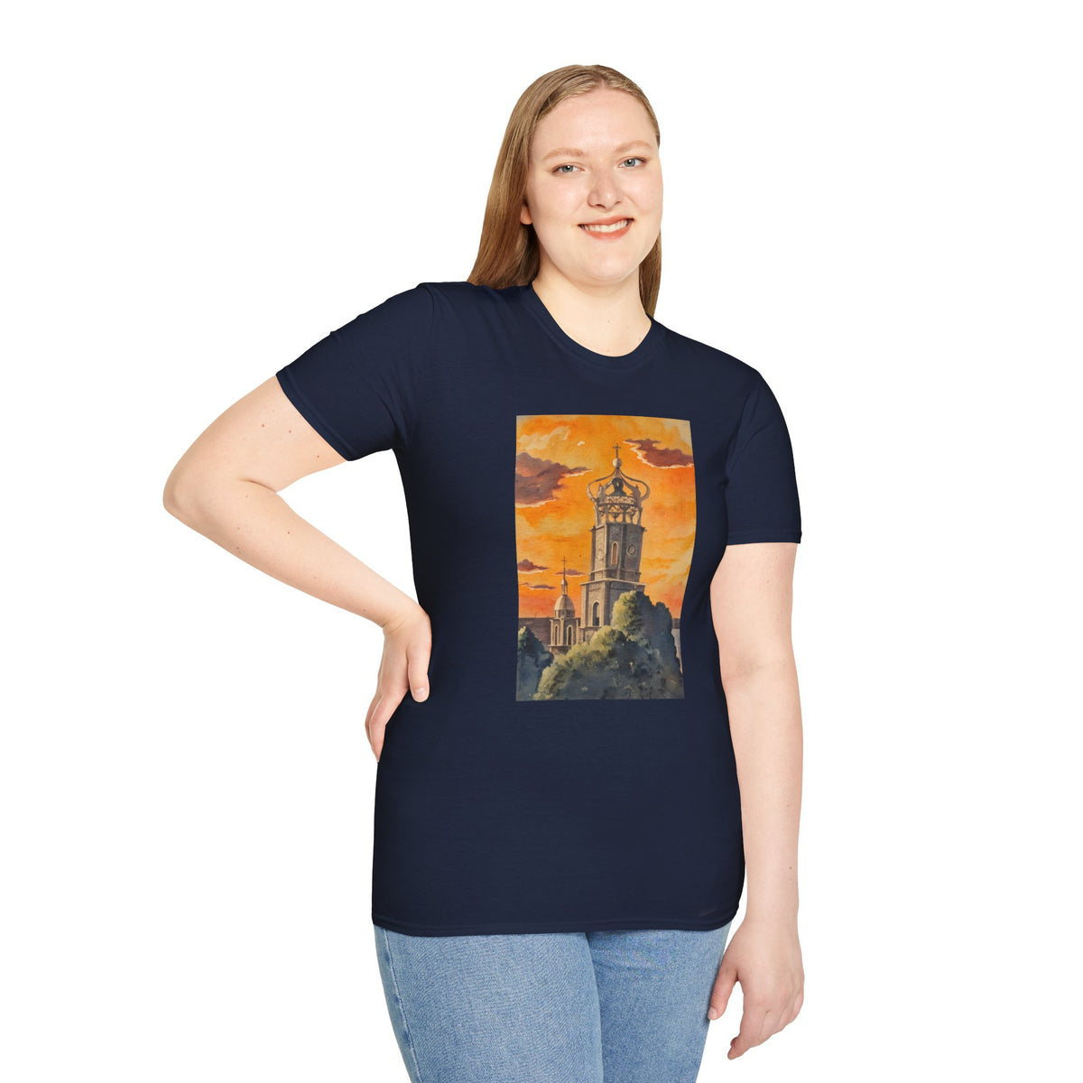 Puerto Vallarta Church Sunset Graphic T-Shirt