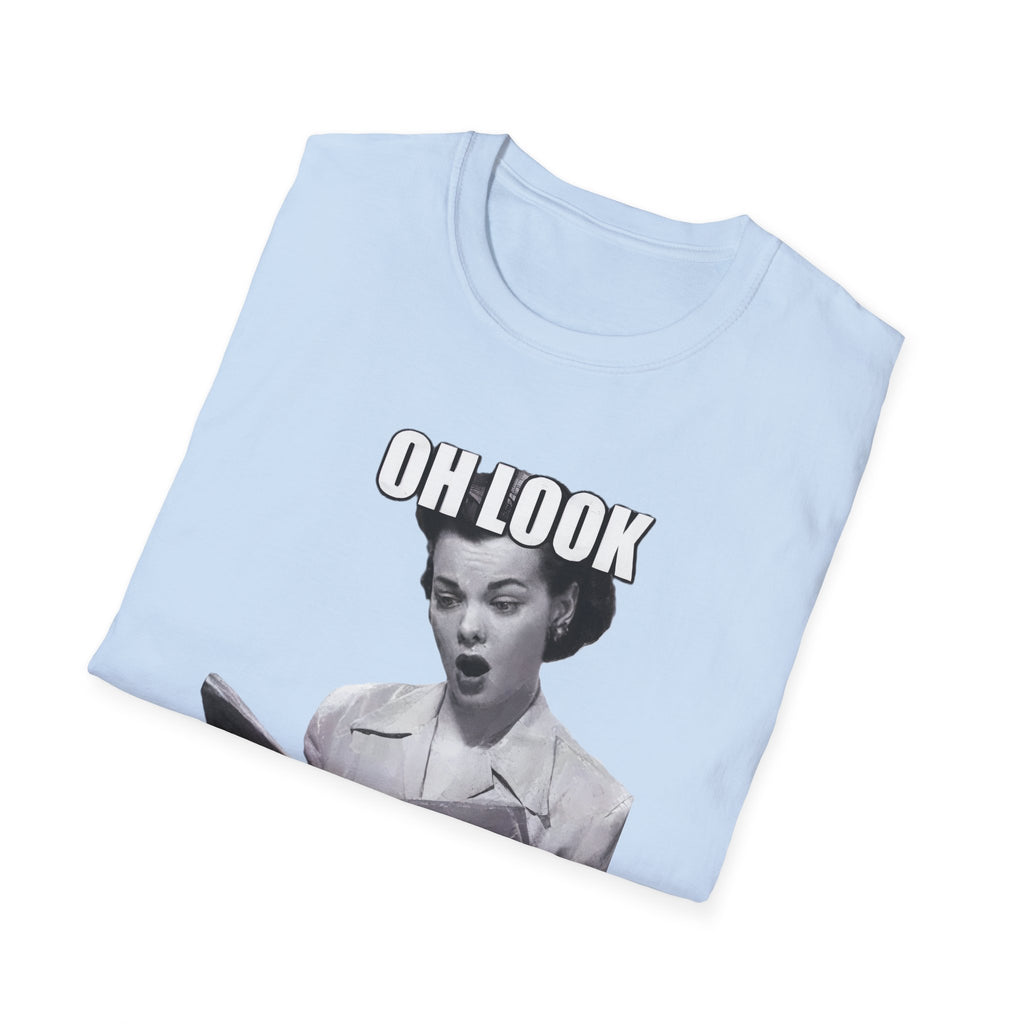 Funny Sarcastic Retro Meme Graphic Tee | Oh Look Nobody Gives A Shit T-Shirt