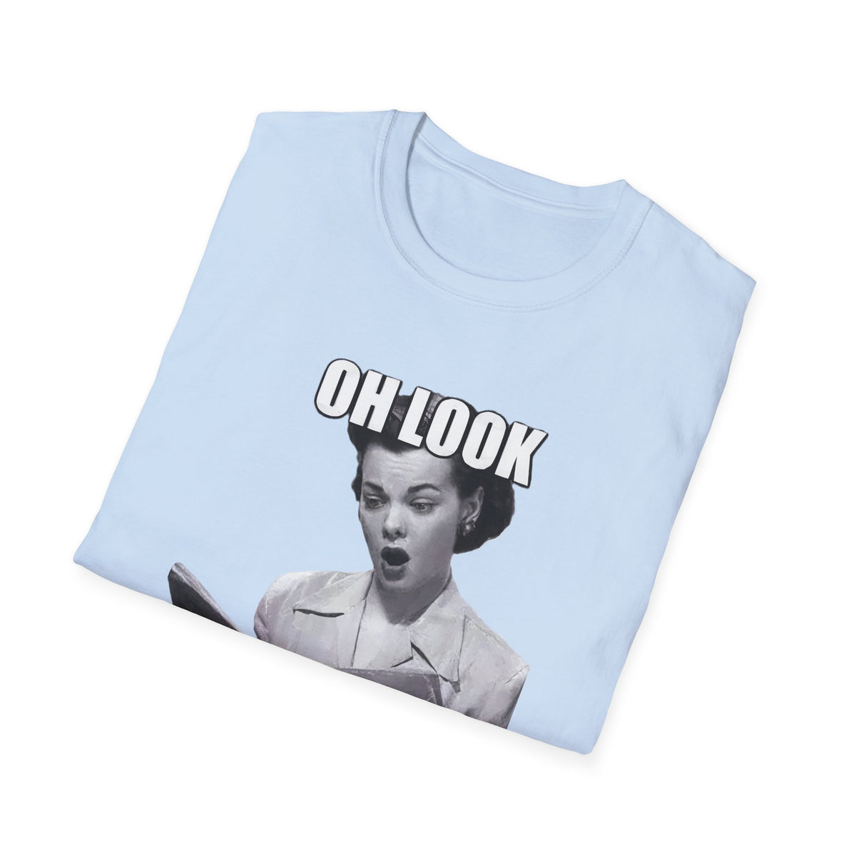 Funny Sarcastic Retro Meme Graphic Tee | Oh Look Nobody Gives A Shit T-Shirt