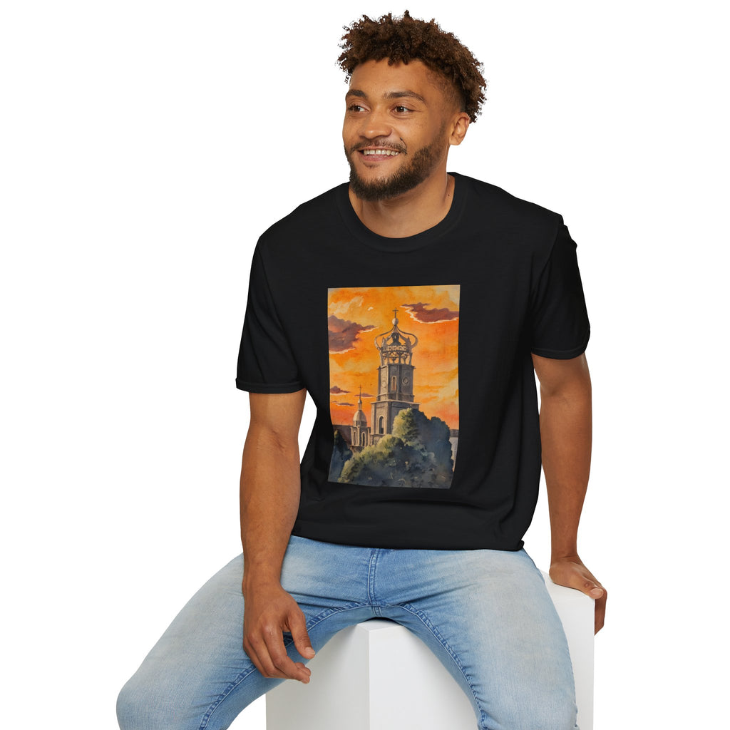 Puerto Vallarta Church Sunset Graphic T-Shirt