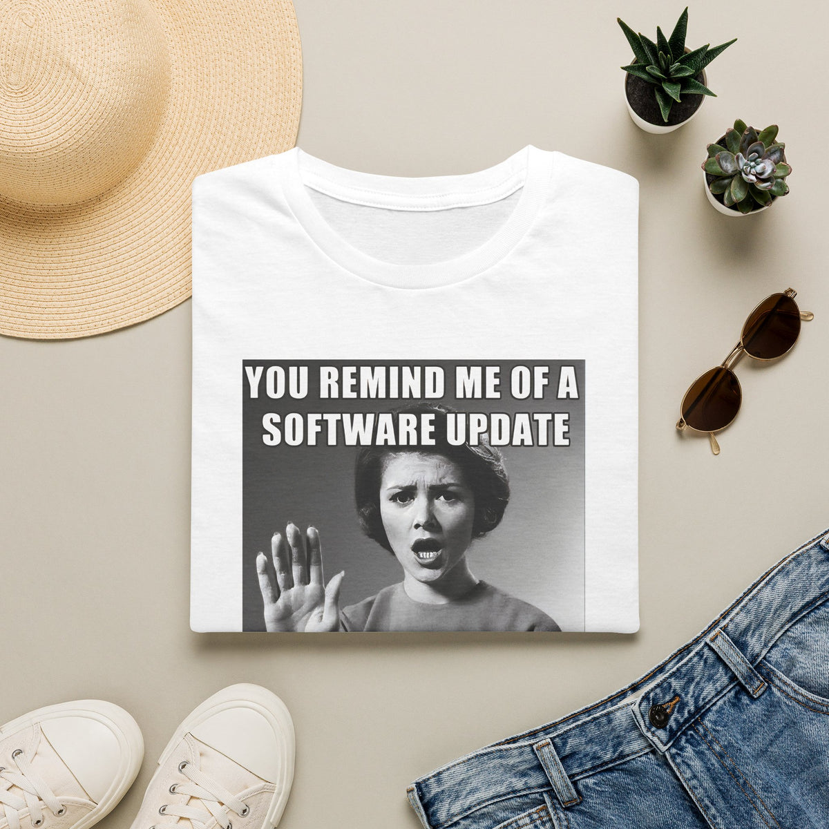You Remind Me of a Software Update T-Shirt | Funny Sarcastic Retro Graphic Tee