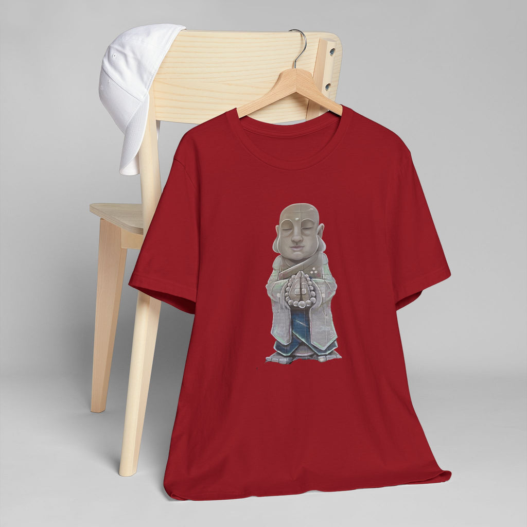 Meditating Monk Graphic T-Shirt | Zen Buddha Street Art Tee