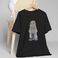 Meditating Monk Graphic T-Shirt | Zen Buddha Street Art Tee