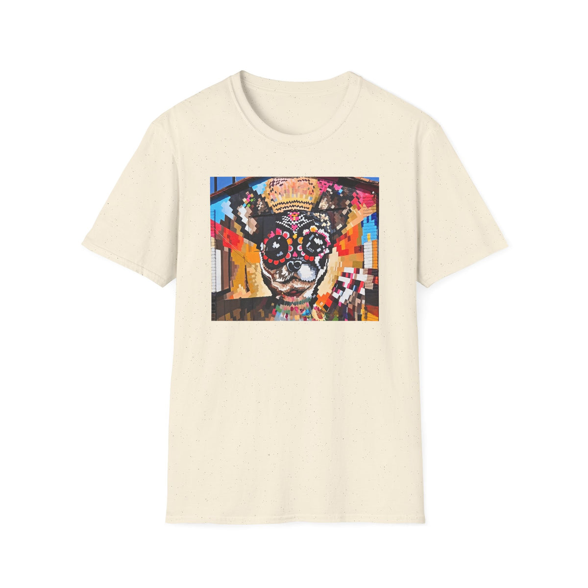 Dia de los Muertos Chihuahua Mural T-Shirt | Sugar Skull Dog Graphic Tee