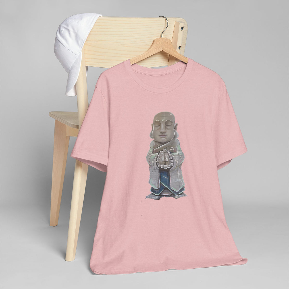 Meditating Monk Graphic T-Shirt | Zen Buddha Street Art Tee