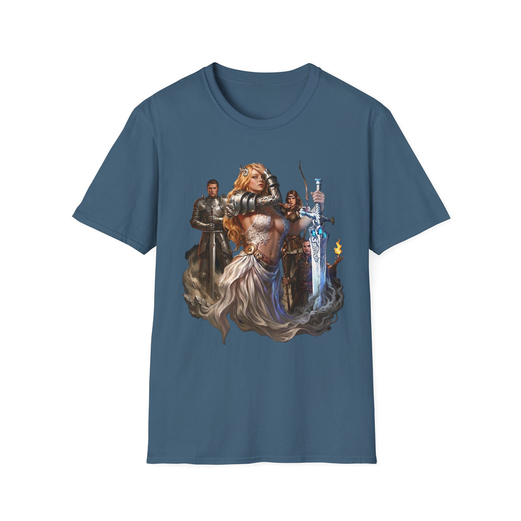 Fantasy Heroine Graphic Tee | Warrior Princess & Great sword T-Shirt | Dungeons and Dragons RPG Party Shirt | Dark Fantasy Graphic Tee