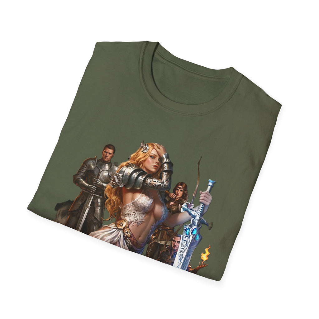 Fantasy Heroine Graphic Tee | Warrior Princess & Great sword T-Shirt | Dungeons and Dragons RPG Party Shirt | Dark Fantasy Graphic Tee