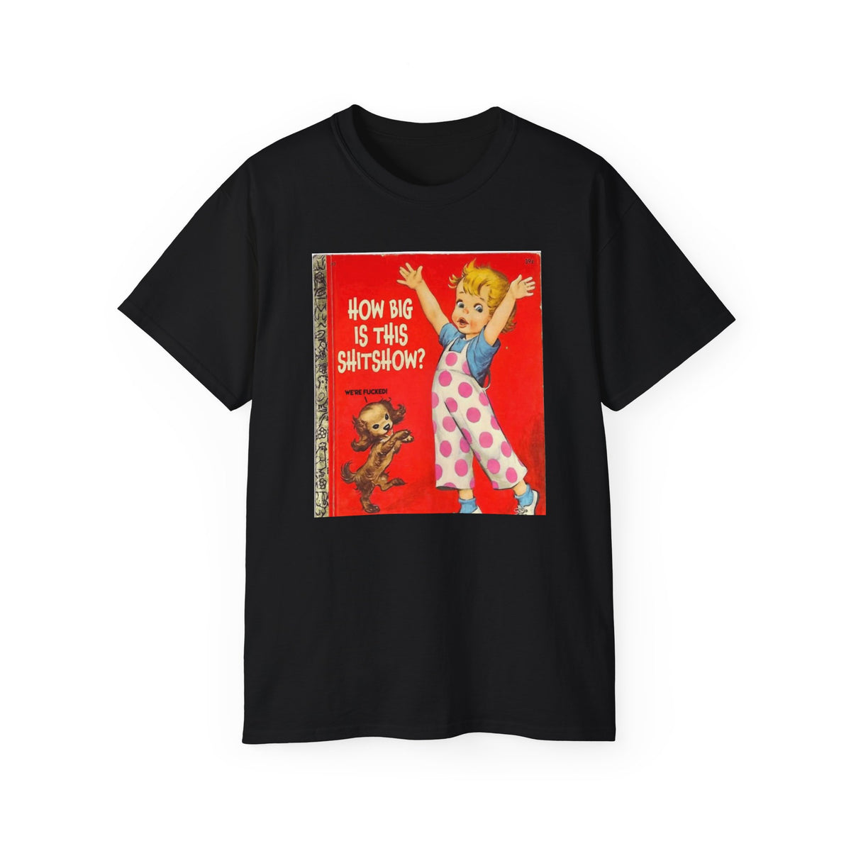 How Big Is This Shitshow Funny Vintage Children's Book T-Shirt | Sarcastic Graphic Tee