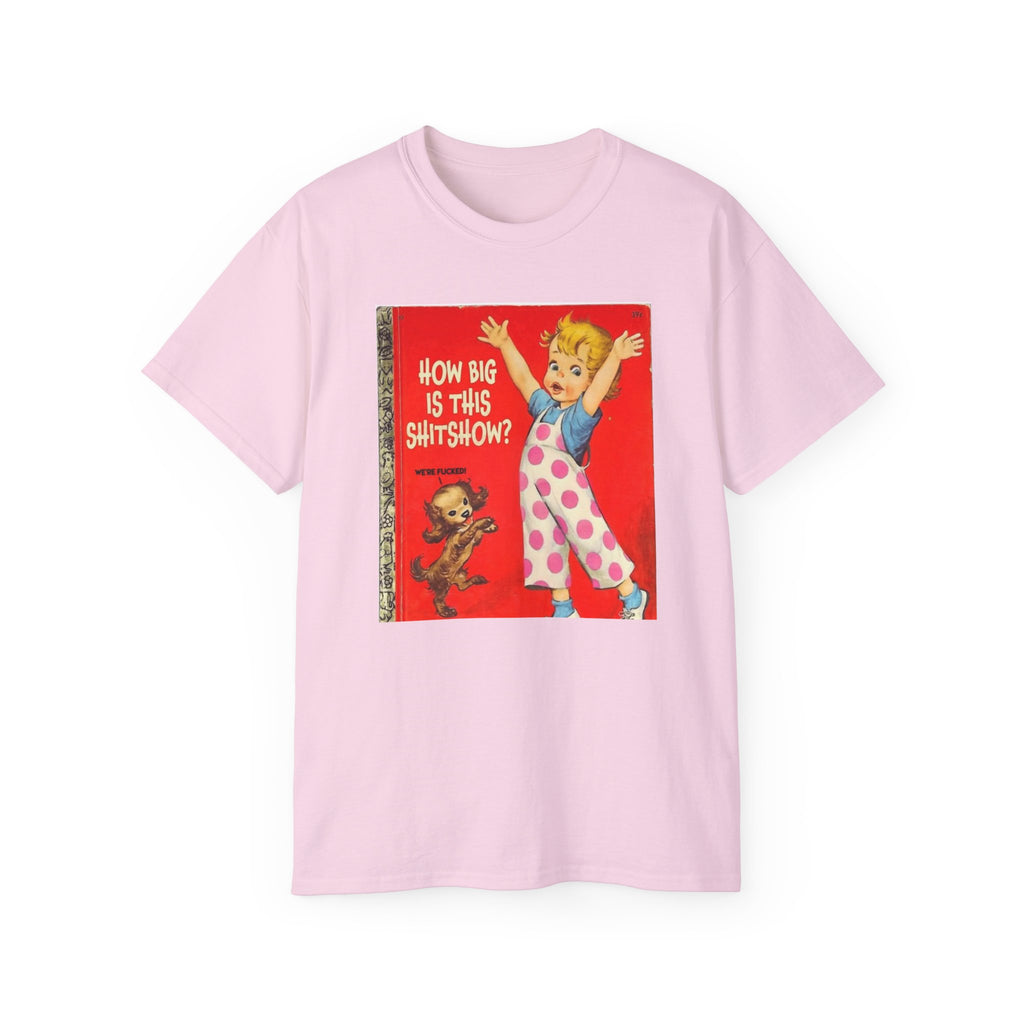 How Big Is This Shitshow Funny Vintage Children's Book T-Shirt | Sarcastic Graphic Tee