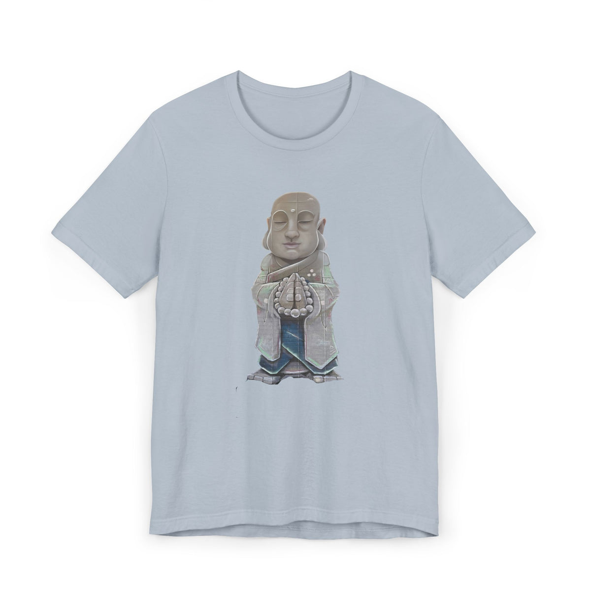 Meditating Monk Graphic T-Shirt | Zen Buddha Street Art Tee