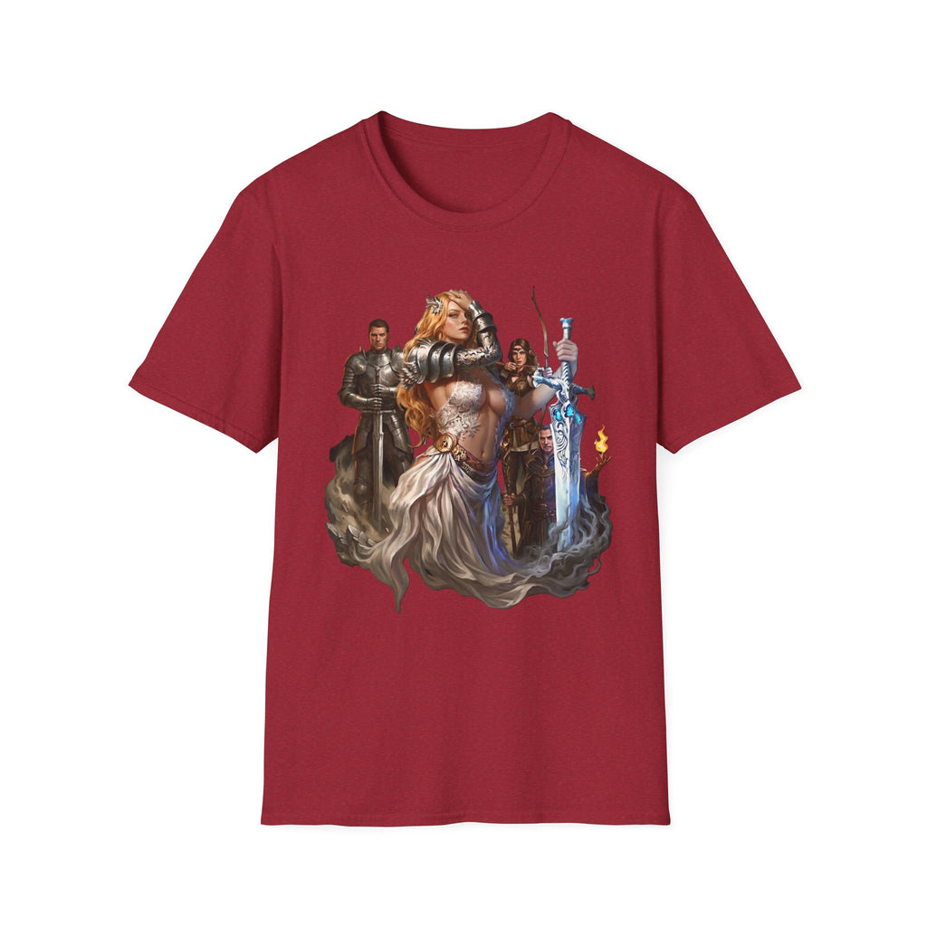 Fantasy Heroine Graphic Tee | Warrior Princess & Great sword T-Shirt | Dungeons and Dragons RPG Party Shirt | Dark Fantasy Graphic Tee