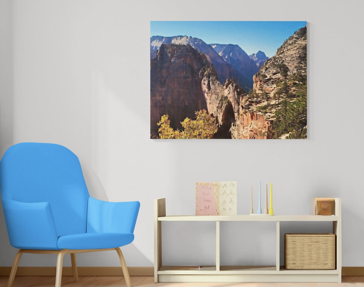 Zion National Park Angels Landing Fine Art Wood Print