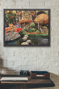 Enchanted Forest Frog Prince Watercolor Fine Art Print