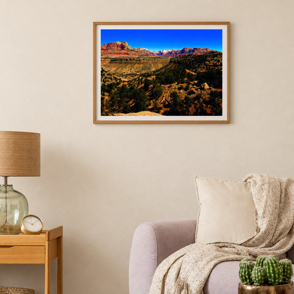 Zion National Park Mesa Vista Photography Print
