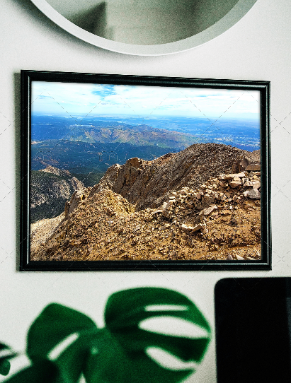 Pikes Peak Summit Landscape Fine Art Print | Colorado Springs Rocky Mountain Wall Art