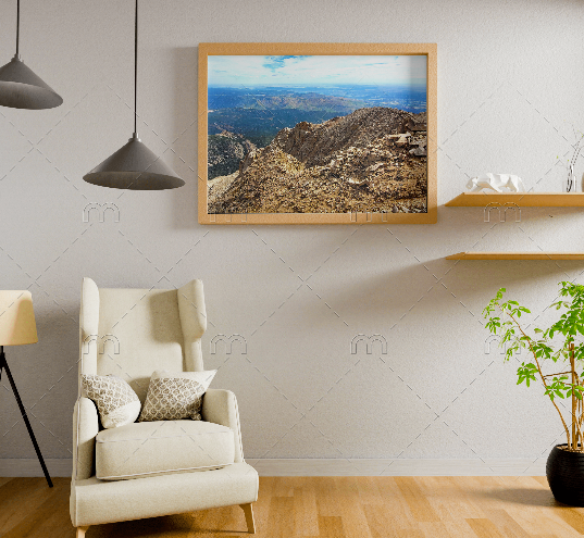 Pikes Peak Summit Landscape Fine Art Print | Colorado Springs Rocky Mountain Wall Art