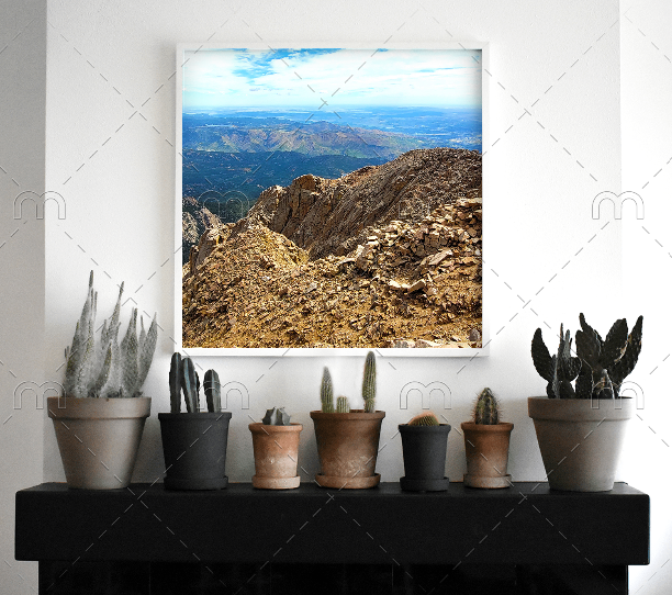 Pikes Peak Summit Landscape Fine Art Print | Colorado Springs Rocky Mountain Wall Art