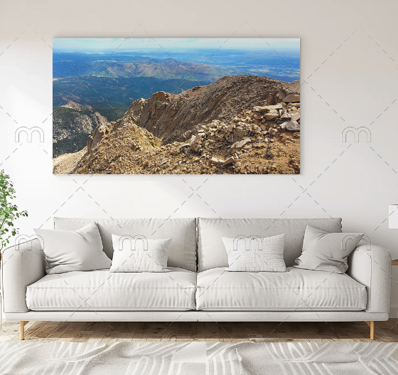 Pikes Peak Summit Landscape Fine Art Print | Colorado Springs Rocky Mountain Wall Art