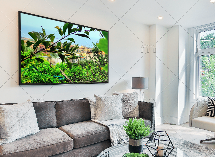 Italian Coastal Sorrento Photography Print | Mediterranean Seaside Town & Ocean View Wall Art