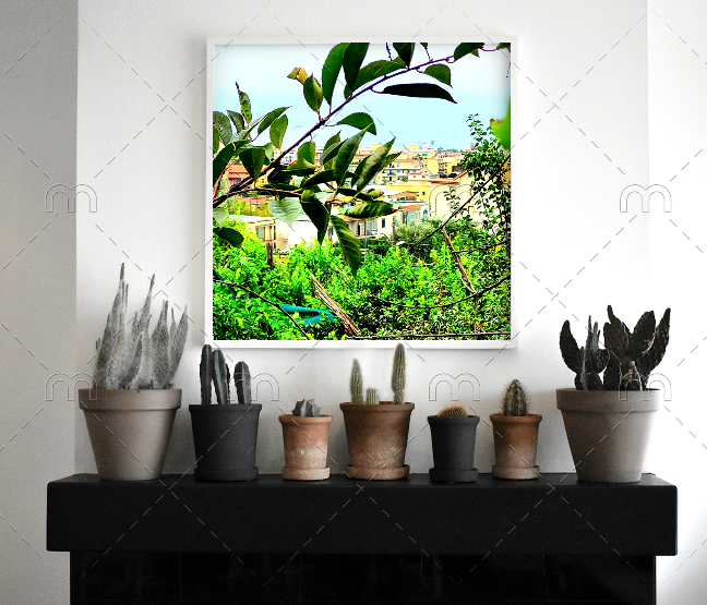 Italian Coastal Sorrento Photography Print | Mediterranean Seaside Town & Ocean View Wall Art