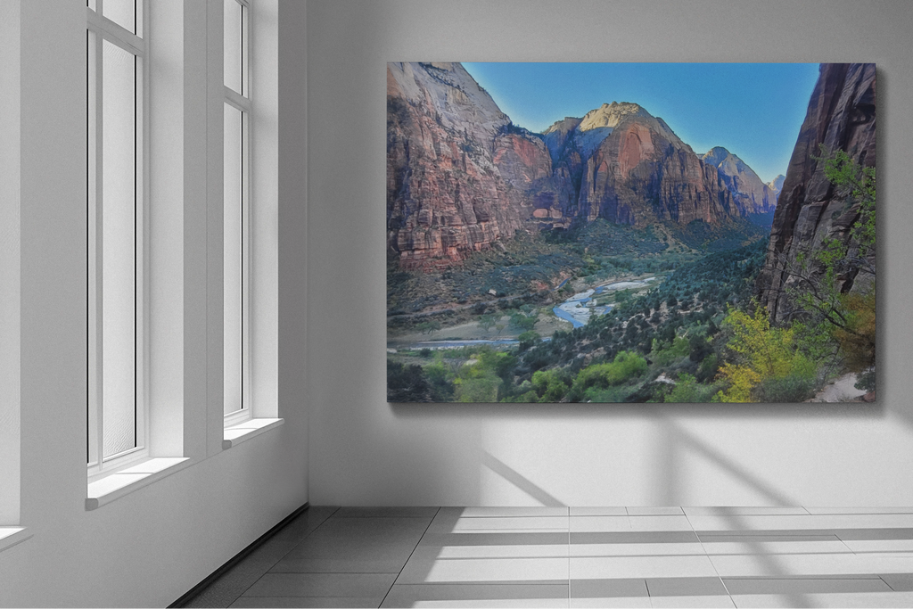 Zion National Park Canyon Print | Virgin River Valley Wall Art | Red Rock Canyon Print | American Southwest Landscape Photography