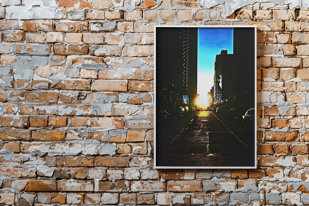 Manhattanhenge NYC Sunset Street Fine Art Photography Print