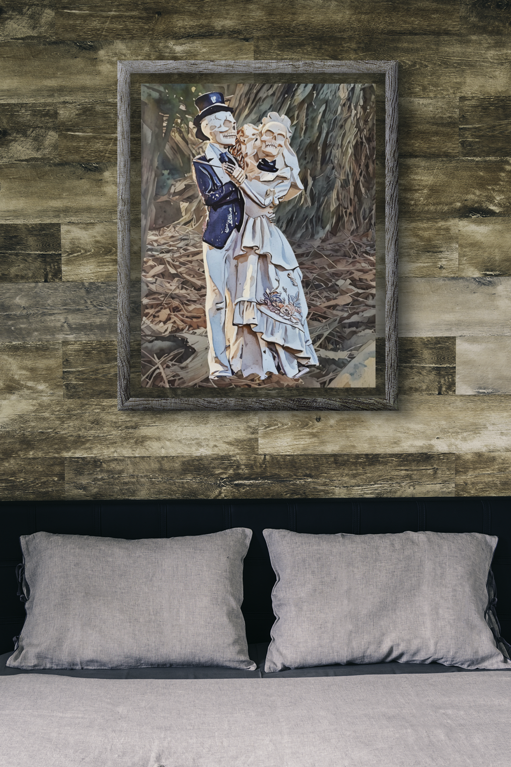 Dia de los Muertos Skeleton Couple Fine Art Print