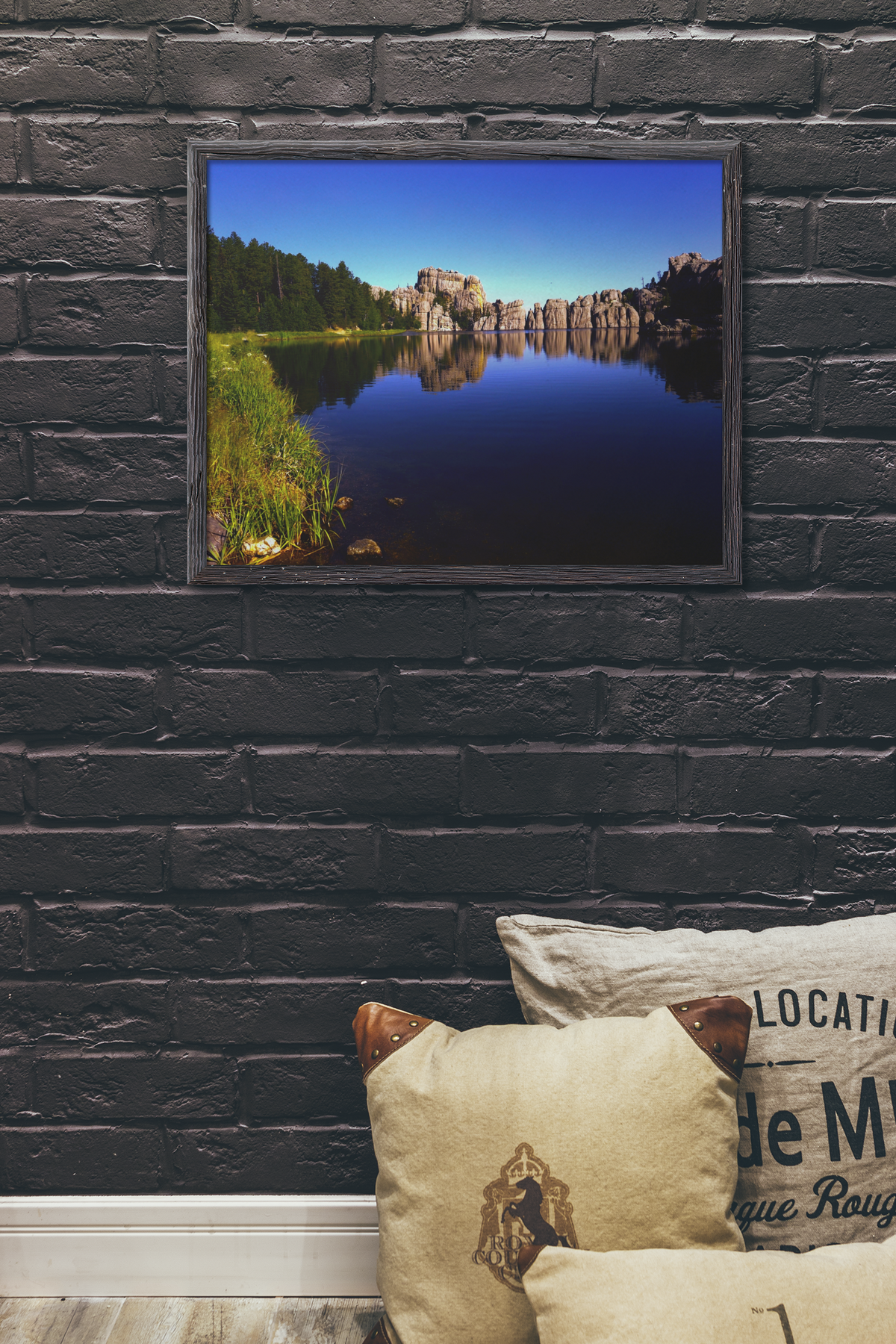 Sylvan Lake Custer State Park Photography Print | Black Hills Granite Rock Reflections Wall Art