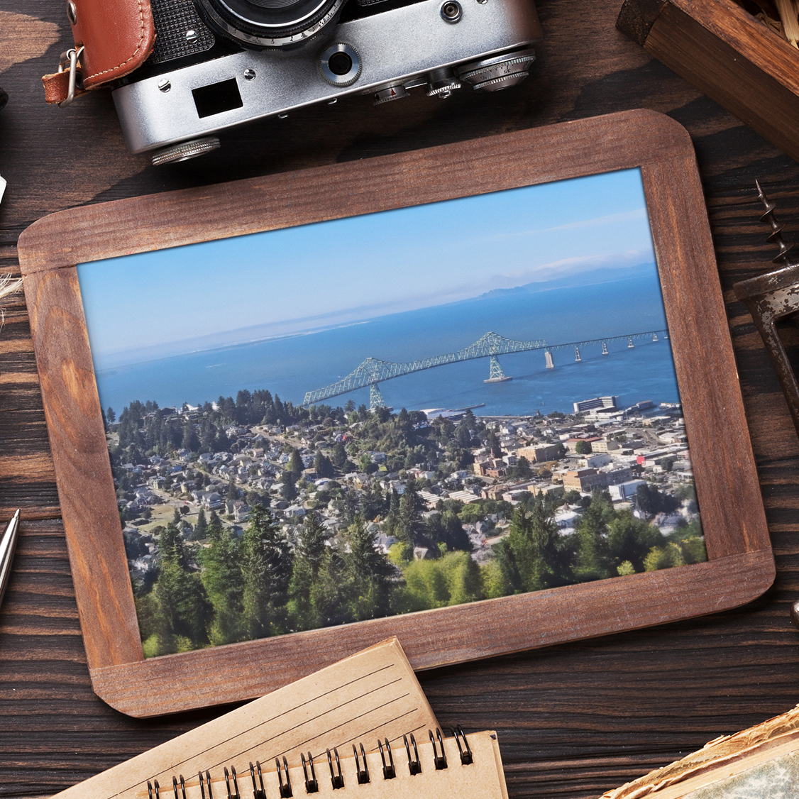 Astoria Oregon Megler Bridge & Columbia River Fine Art Print