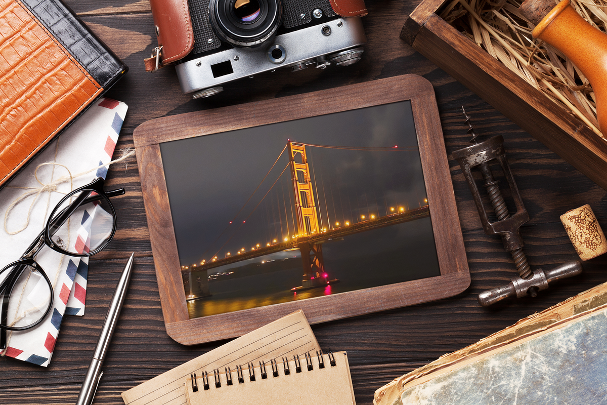 Golden Gate Bridge at Night Photo Print | San Francisco Illuminated Suspension Bridge Wall Art Print