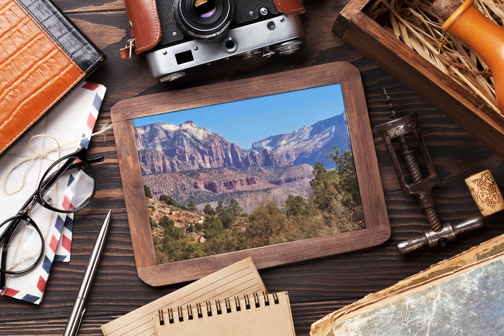 Mt Kinesava & Johnson Mountain - Gateway to Zion Photography Print | Utah Red Rock Landscape Wall Art Print - Scenic Landscape
