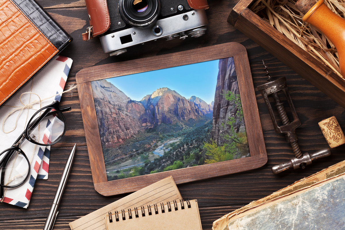 Zion National Park Canyon Print | Virgin River Valley Wall Art | Red Rock Canyon Print | American Southwest Landscape Photography