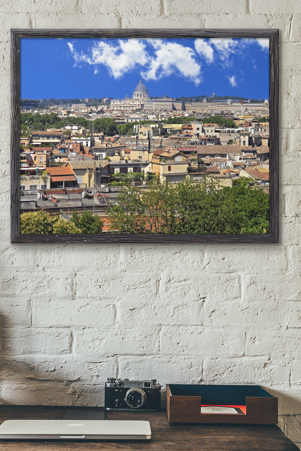 Rome and Vatican City Panoramic Photography Print