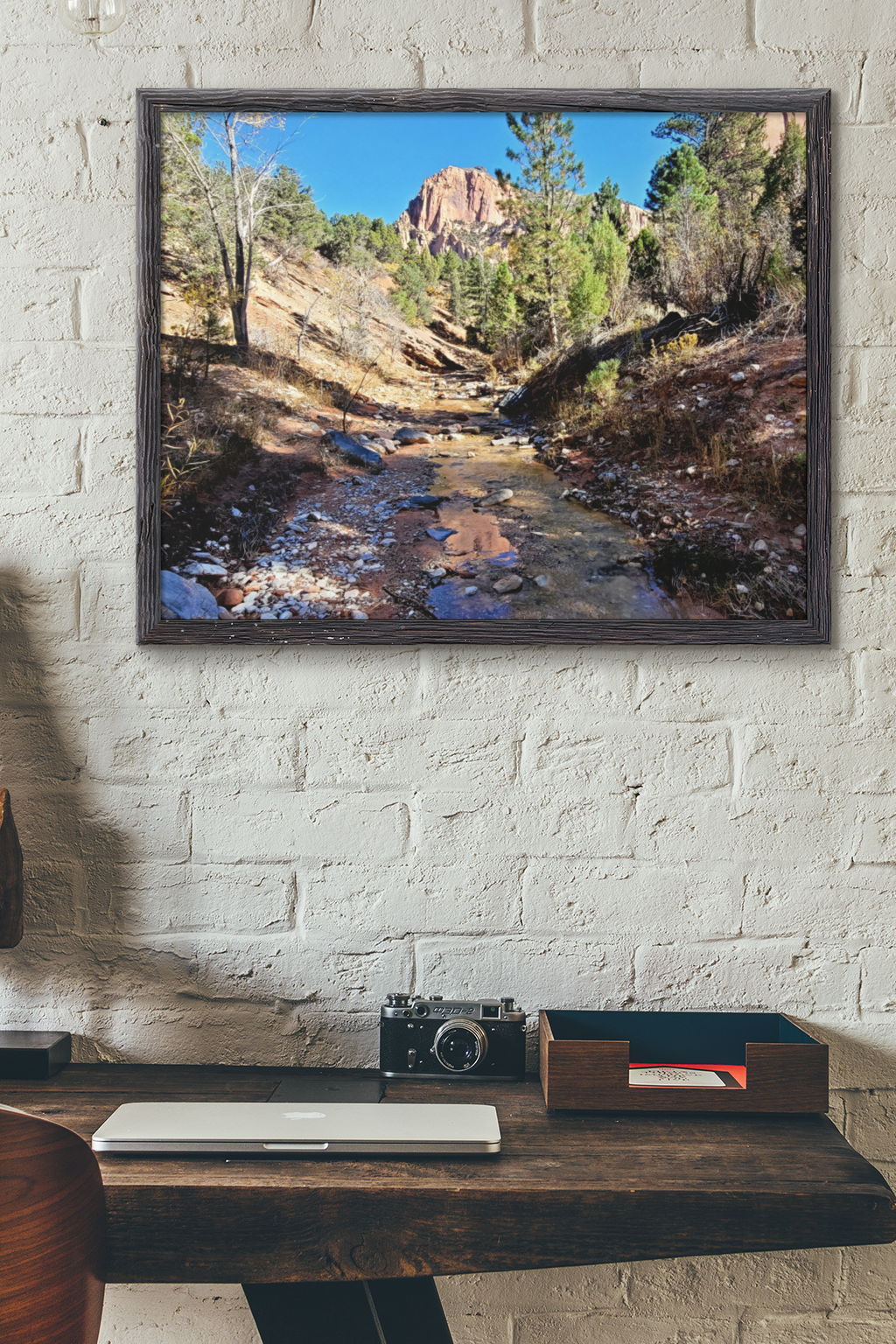 Kolob Canyons Creek Fine Art Print | Zion National Park Red Rock Landscape Photography