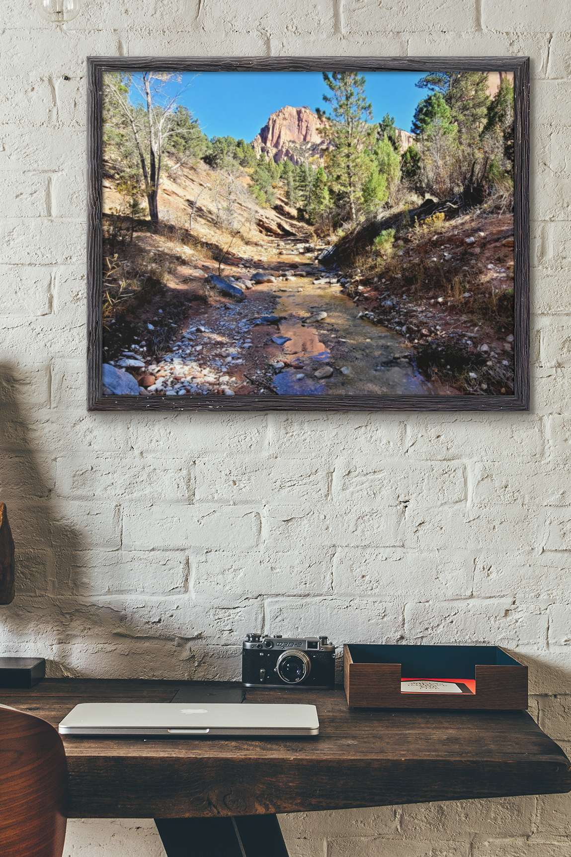 Kolob Canyons Creek Fine Art Print | Zion National Park Red Rock Landscape Photography