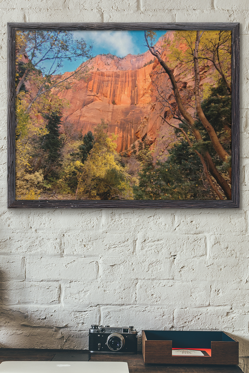 Zion National Park Red Rock Canyon Art Print