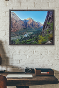 Zion National Park Canyon Print | Virgin River Valley Wall Art | Red Rock Canyon Print | American Southwest Landscape Photography