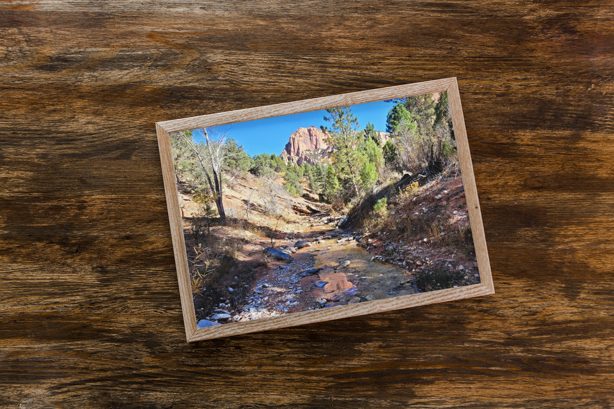 Kolob Canyons Creek Fine Art Print | Zion National Park Red Rock Landscape Photography