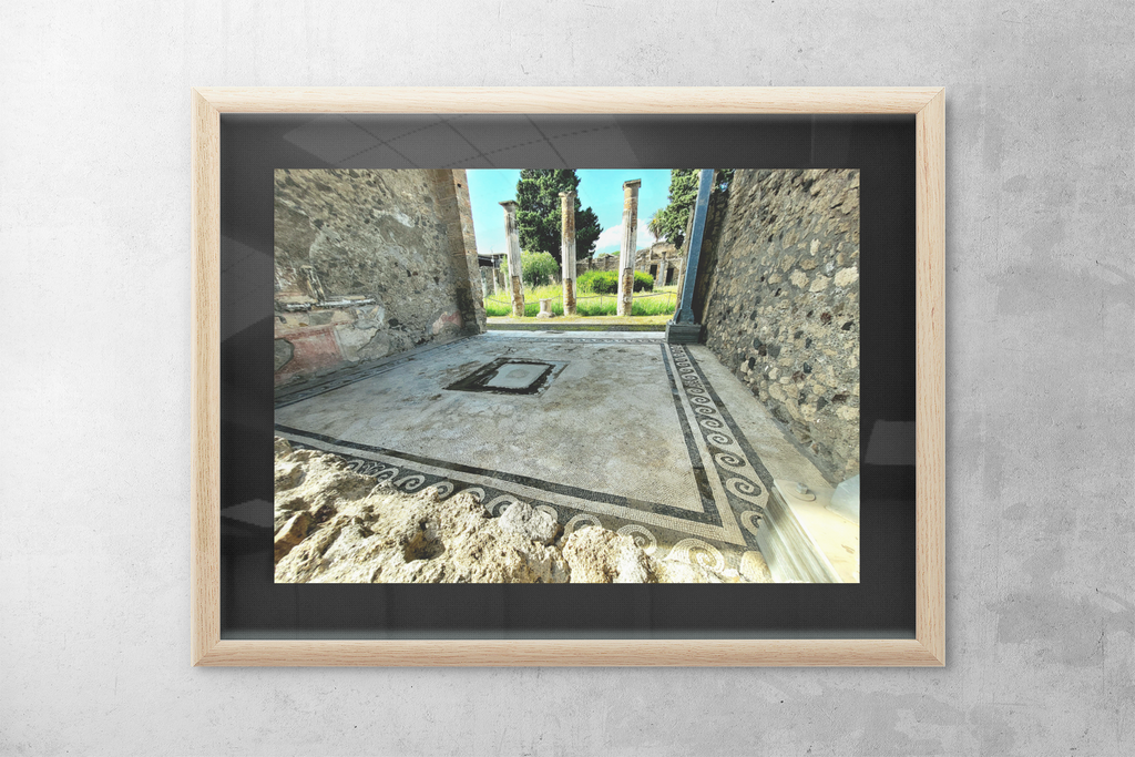 Ancient Roman Ruins Mosaic Fine Art Print