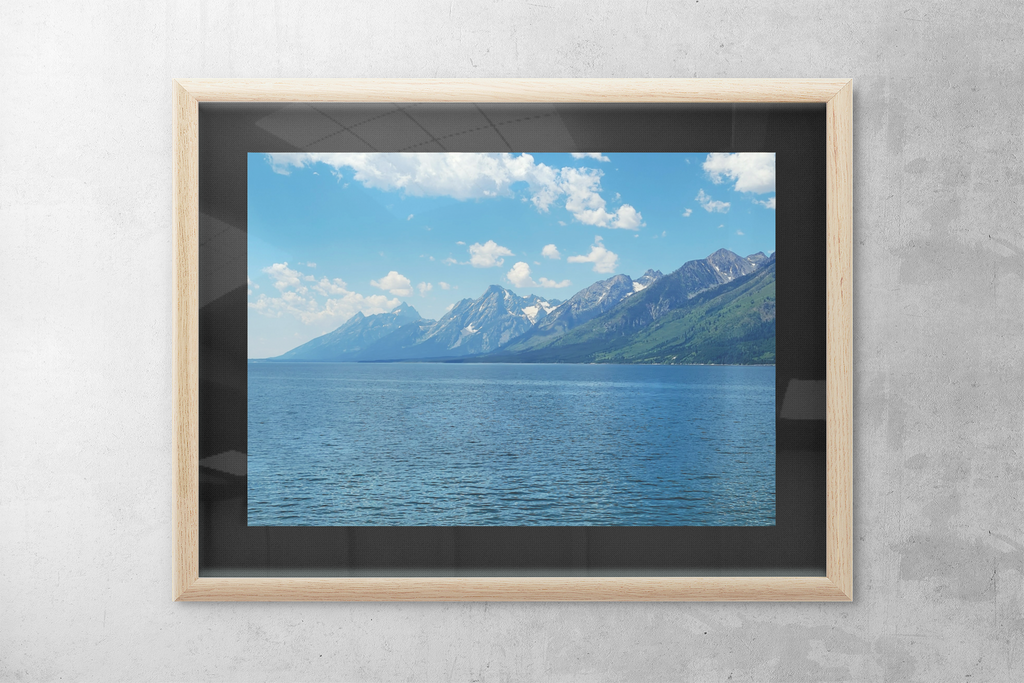 Grand Teton Landscape Photo Print | Jackson Lake Wall Art | Rocky Mountain Blue Waters Poster | Wyoming Nature Fine Art Print