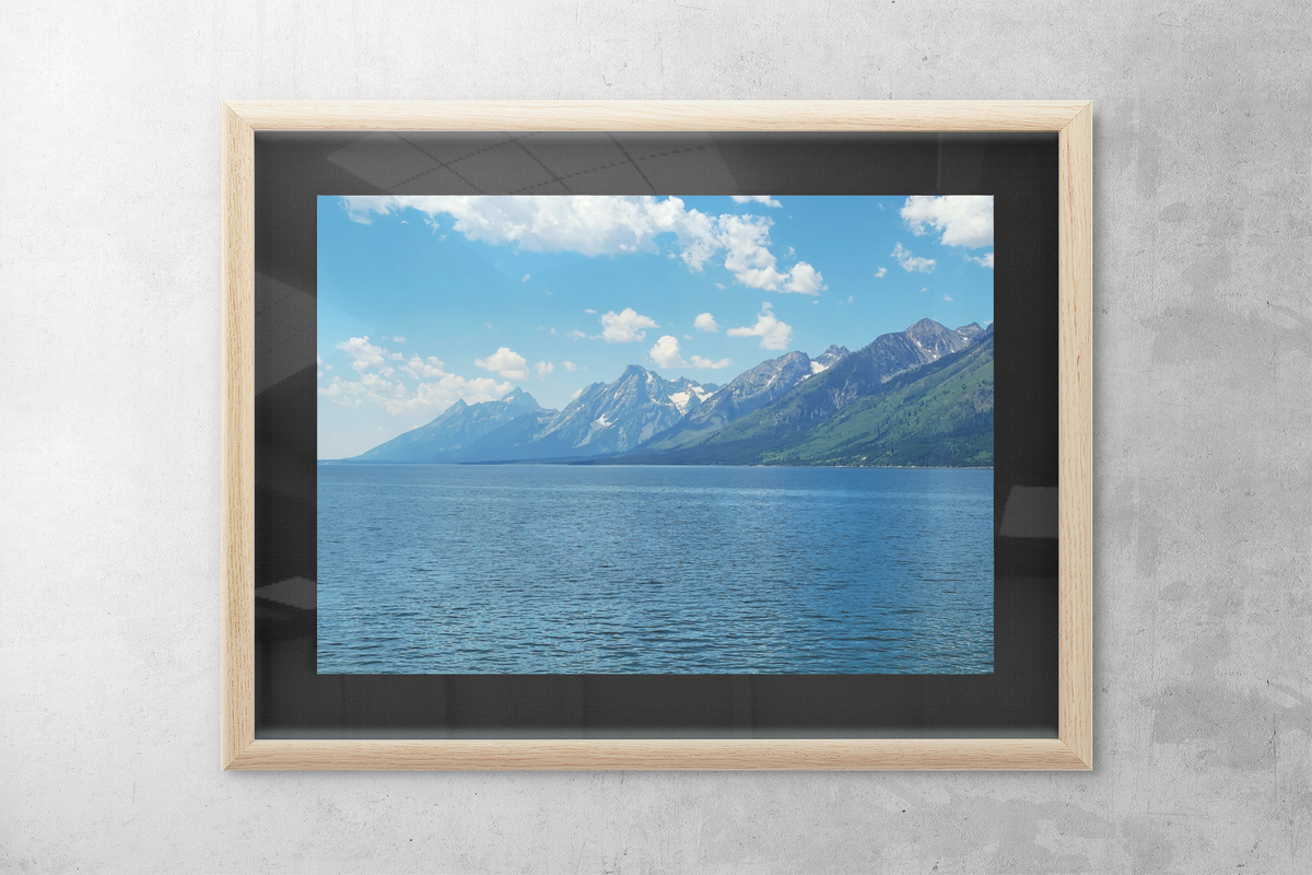 Grand Teton Landscape Photo Print | Jackson Lake Wall Art | Rocky Mountain Blue Waters Poster | Wyoming Nature Fine Art Print