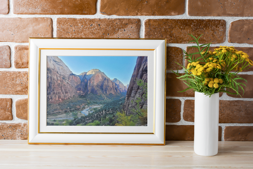 Zion National Park Canyon Print | Virgin River Valley Wall Art | Red Rock Canyon Print | American Southwest Landscape Photography