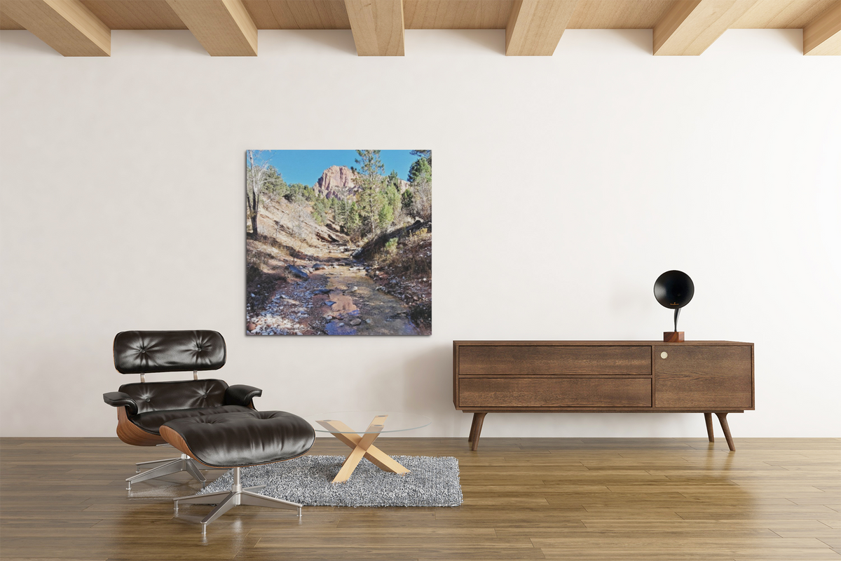 Taylor Creek Kolob Canyon Zion Aluminum Metal Print