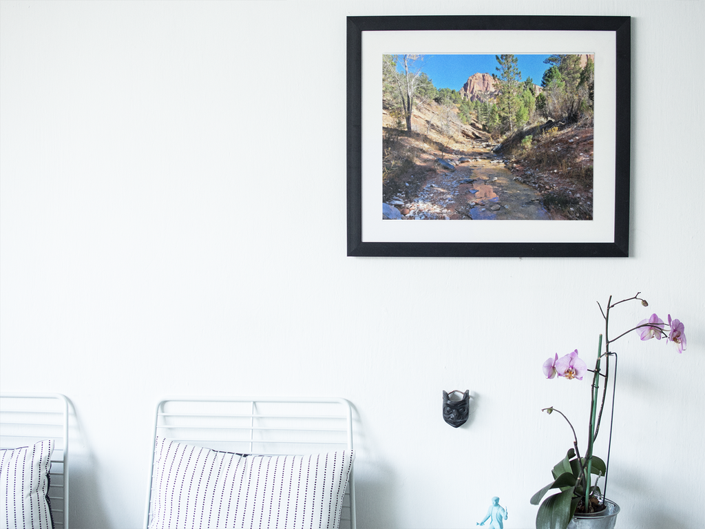 Kolob Canyons Creek Fine Art Print | Zion National Park Red Rock Landscape Photography