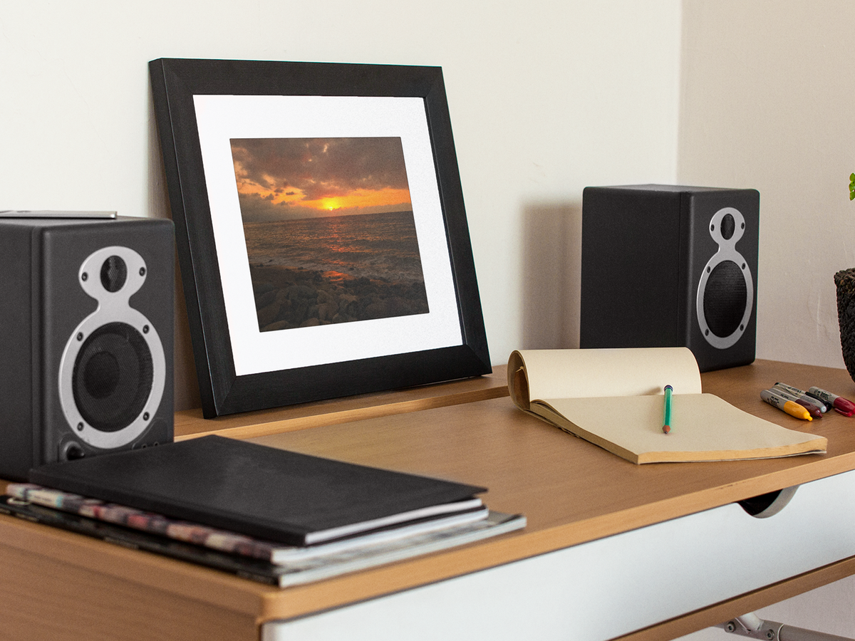 Golden Hour Ocean Sunset Photography Print