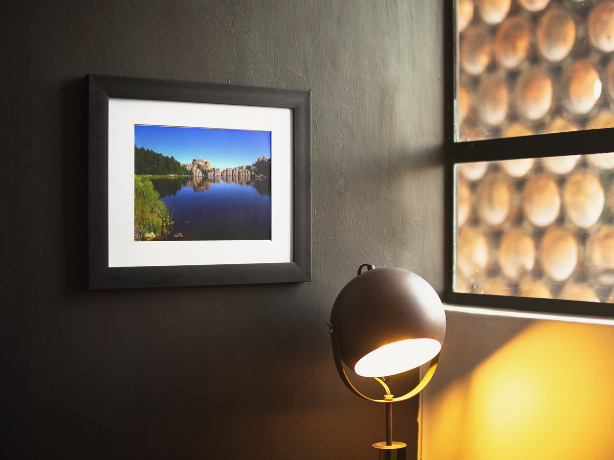 Sylvan Lake Custer State Park Photography Print | Black Hills Granite Rock Reflections Wall Art