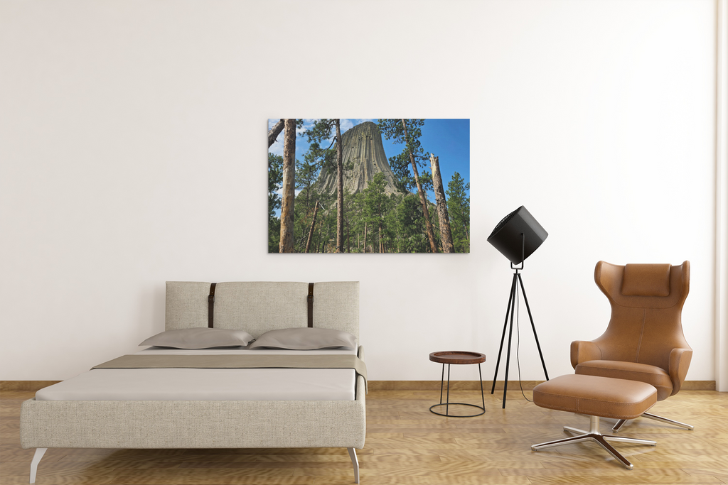 Devils Tower National Monument Photography Print | Wyoming Forest Landscape Wall Art