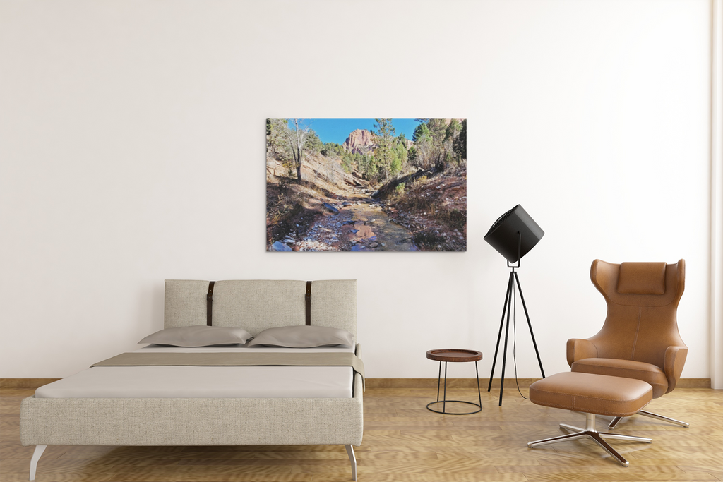 Taylor Creek Kolob Canyon Zion Aluminum Metal Print